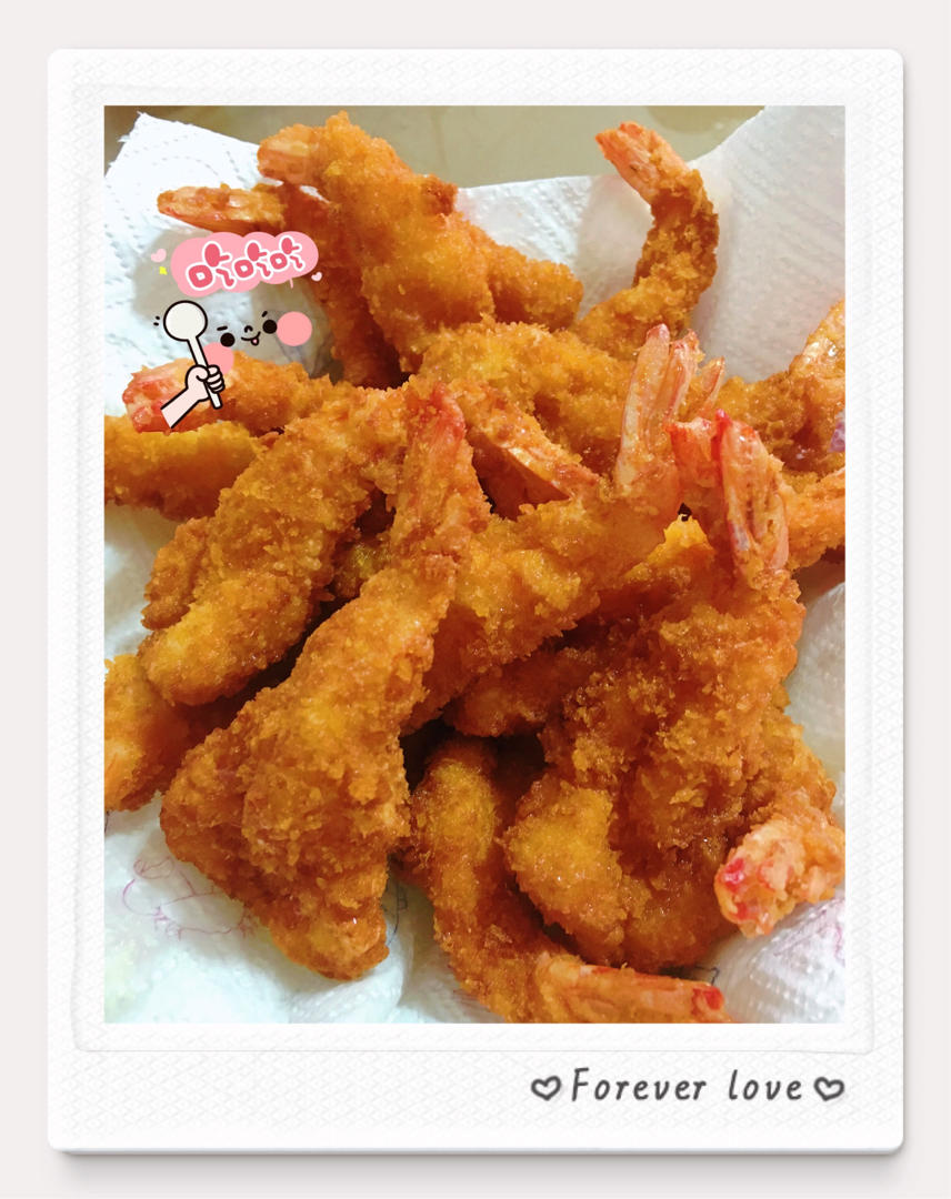 面包糠炸虾