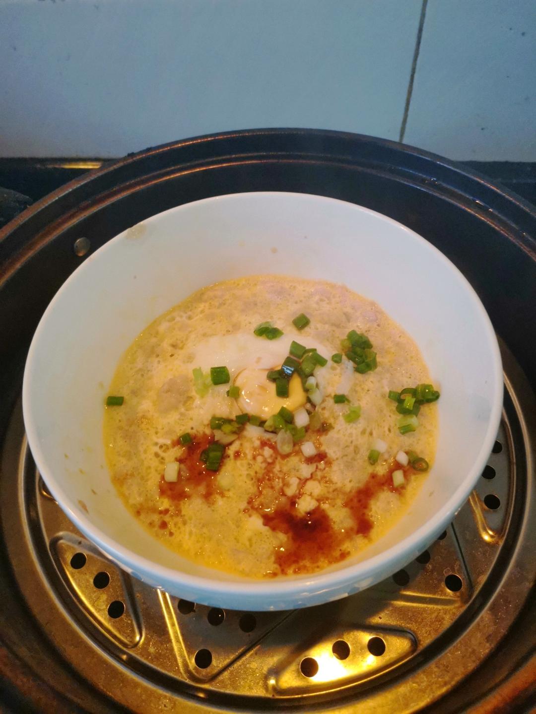 简单又好吃的肉饼蒸蛋