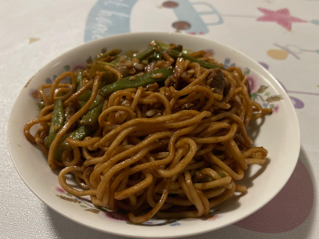 地道老北京扁豆焖面 豆角焖面 太好吃小心吃撑哦