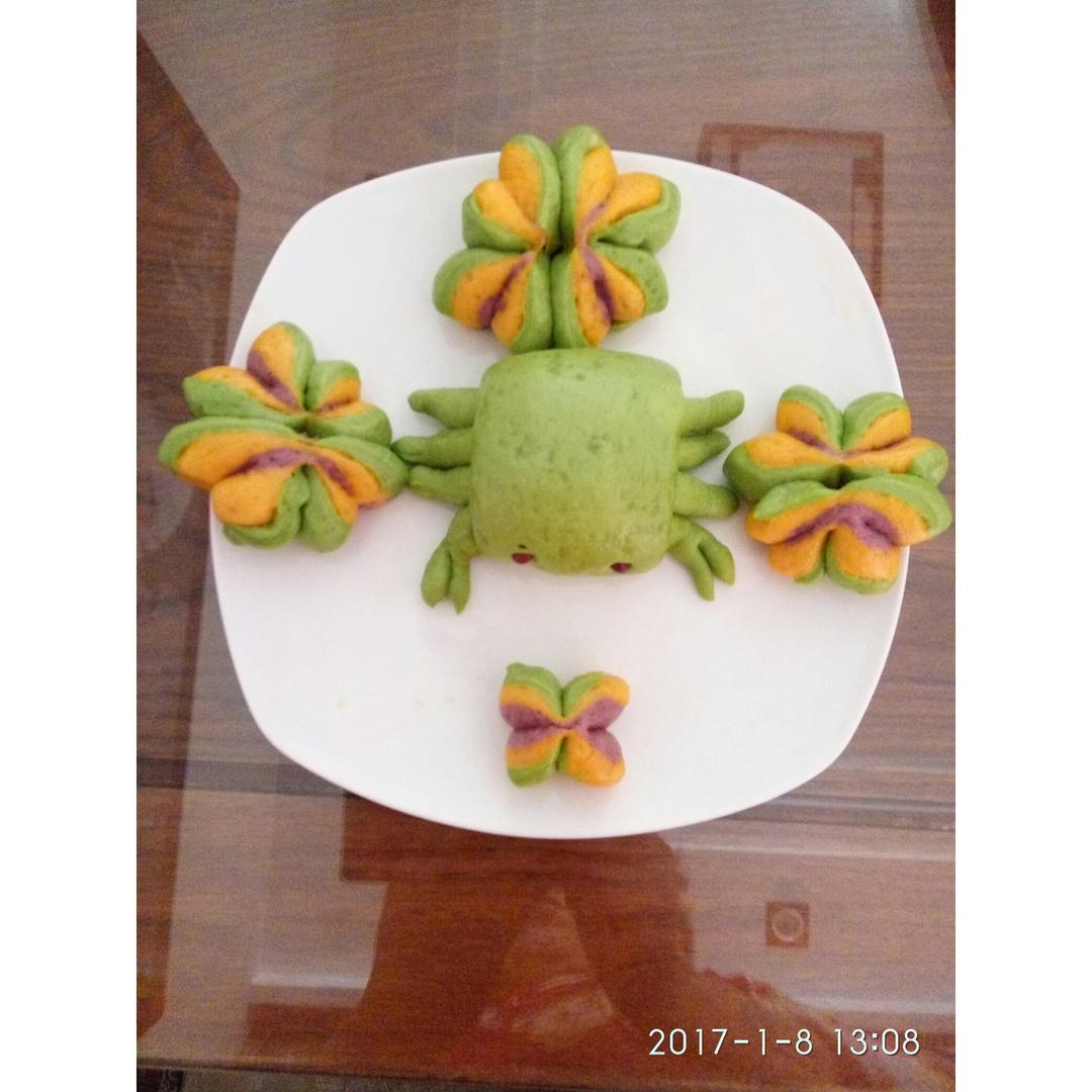 南瓜螃蟹馒头花样馒头
