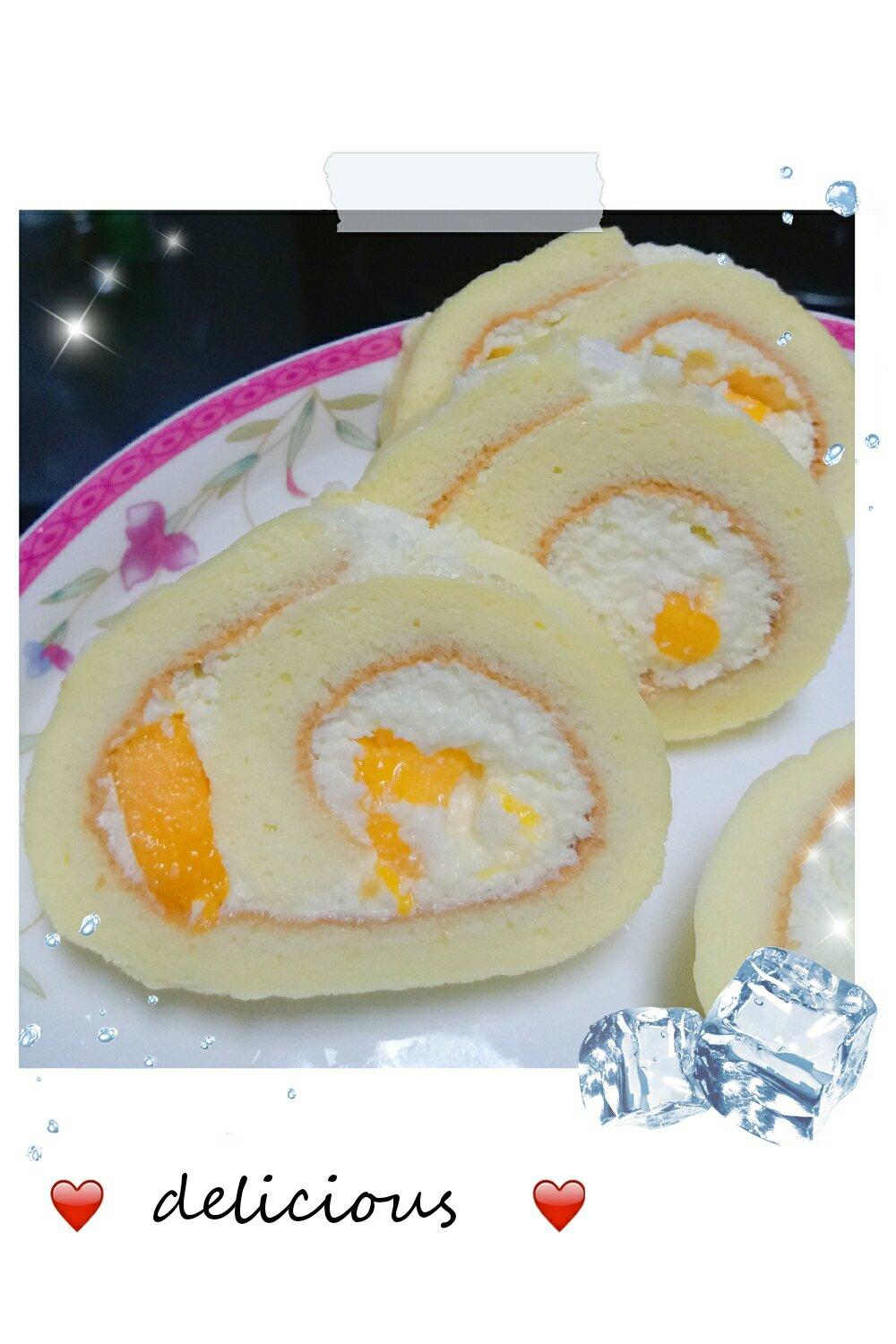 戚风奶油蛋糕卷