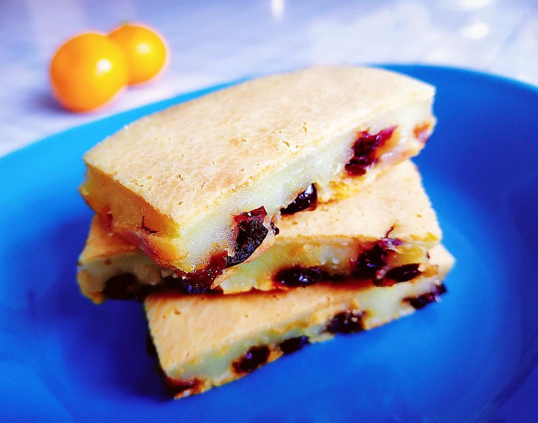 🔥无需揉面！酥到掉渣的蔓越莓烤年糕！