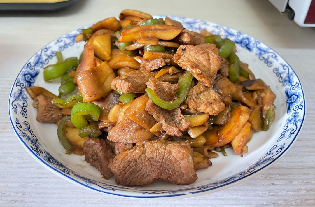 杏鲍菇炒肉