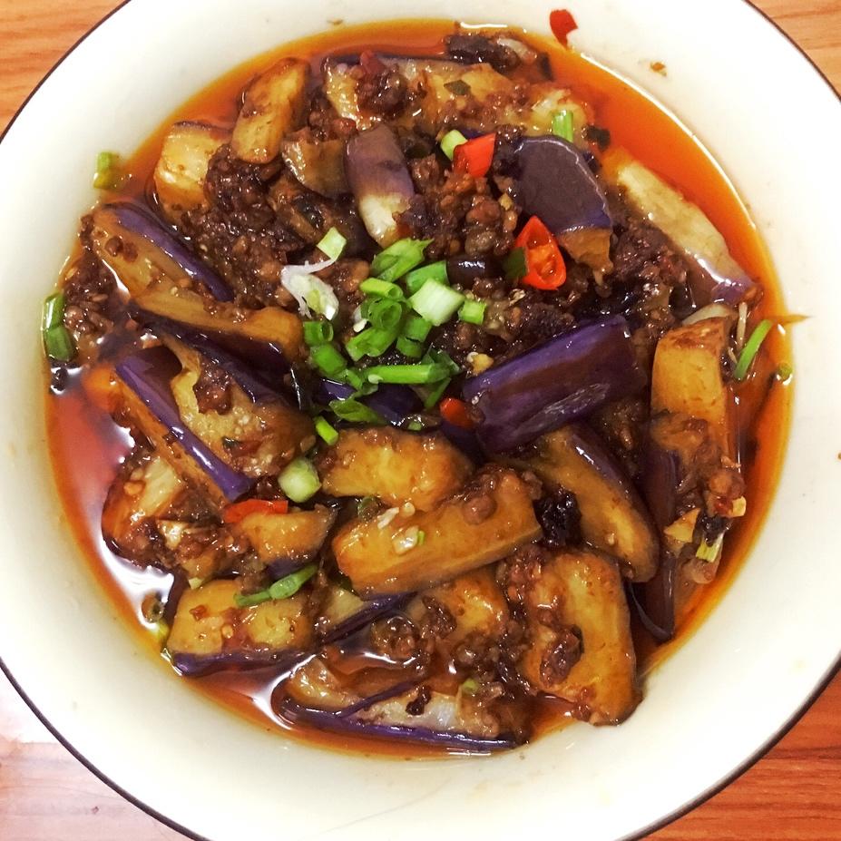 红烧肉沫茄子
