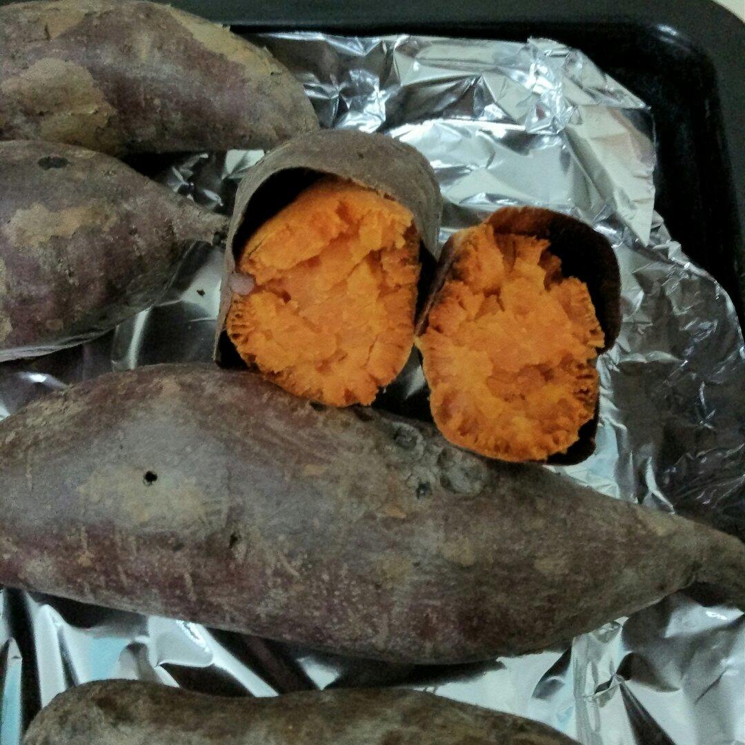 烤箱烤红薯