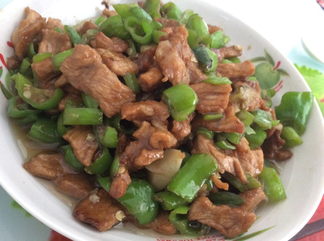 青椒炒肉