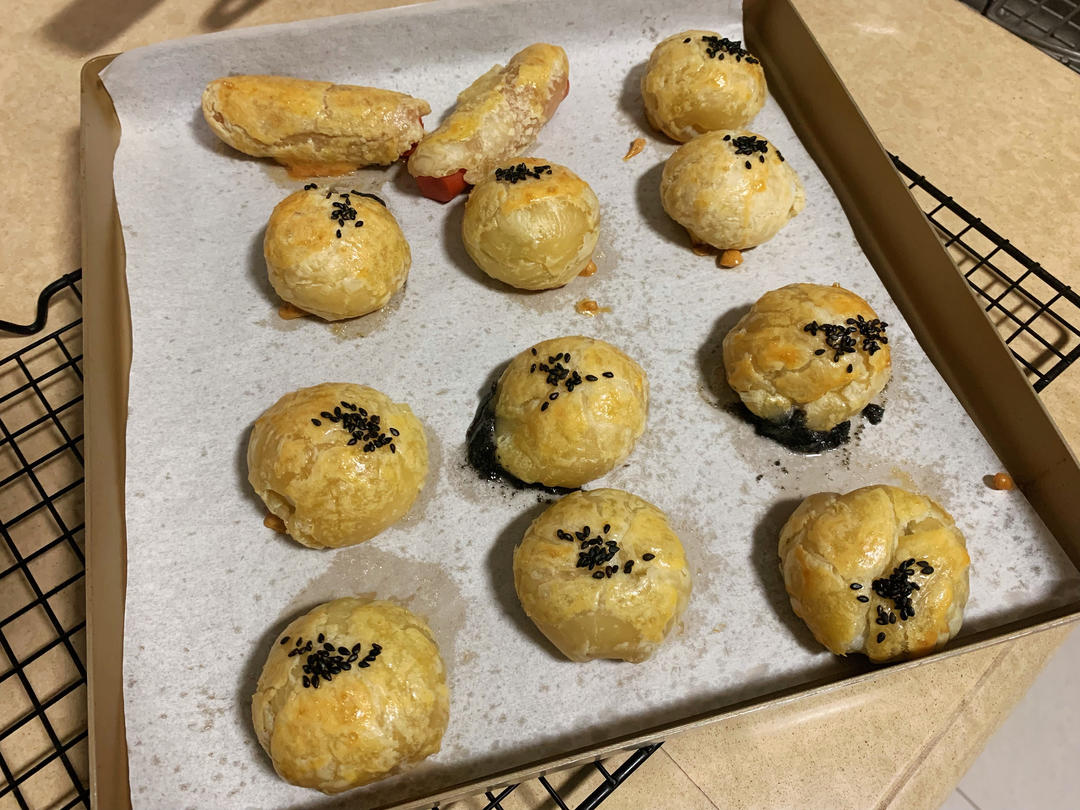 汤圆➕蛋挞皮＝完美汤圆酥