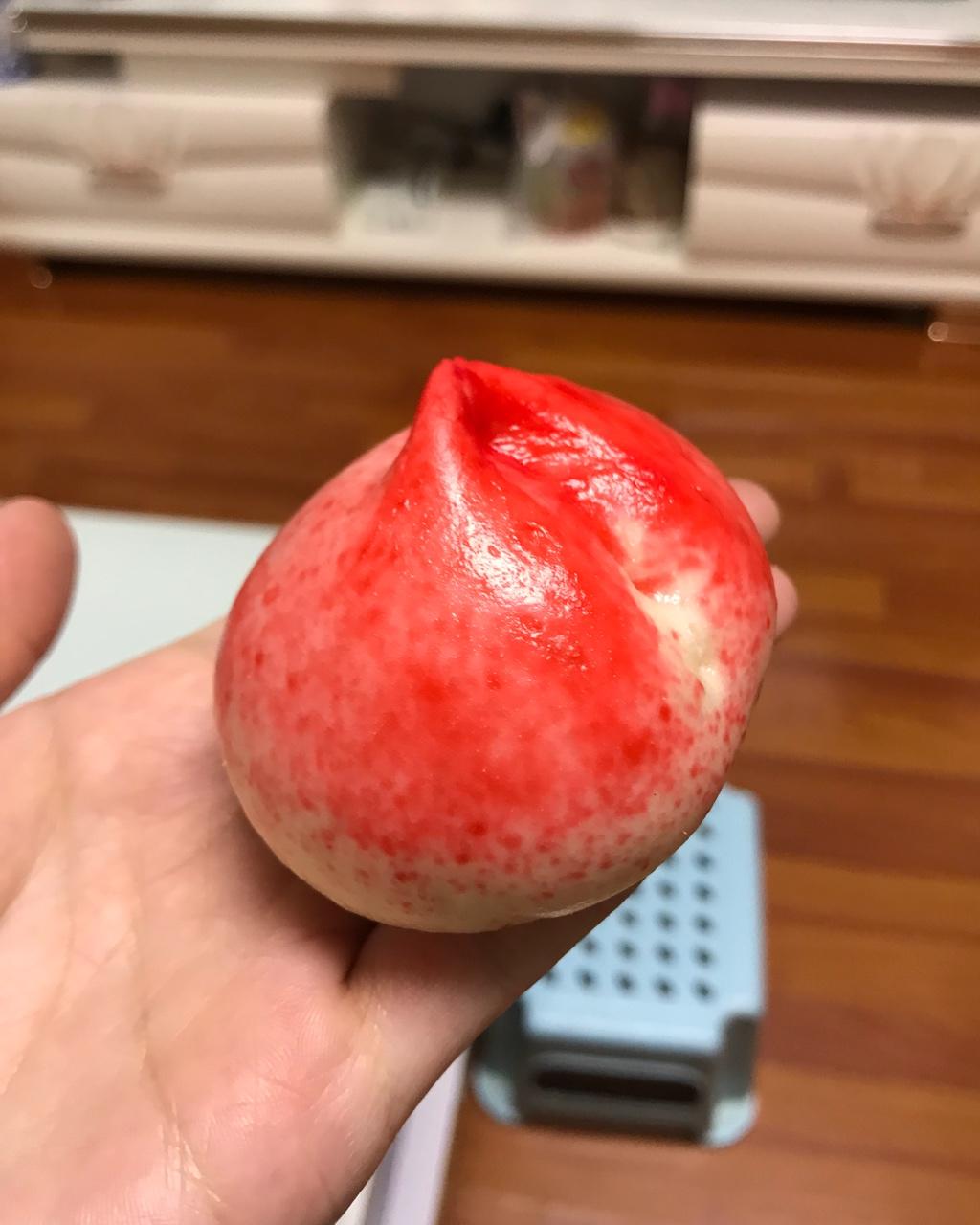 寿桃的制作方法
