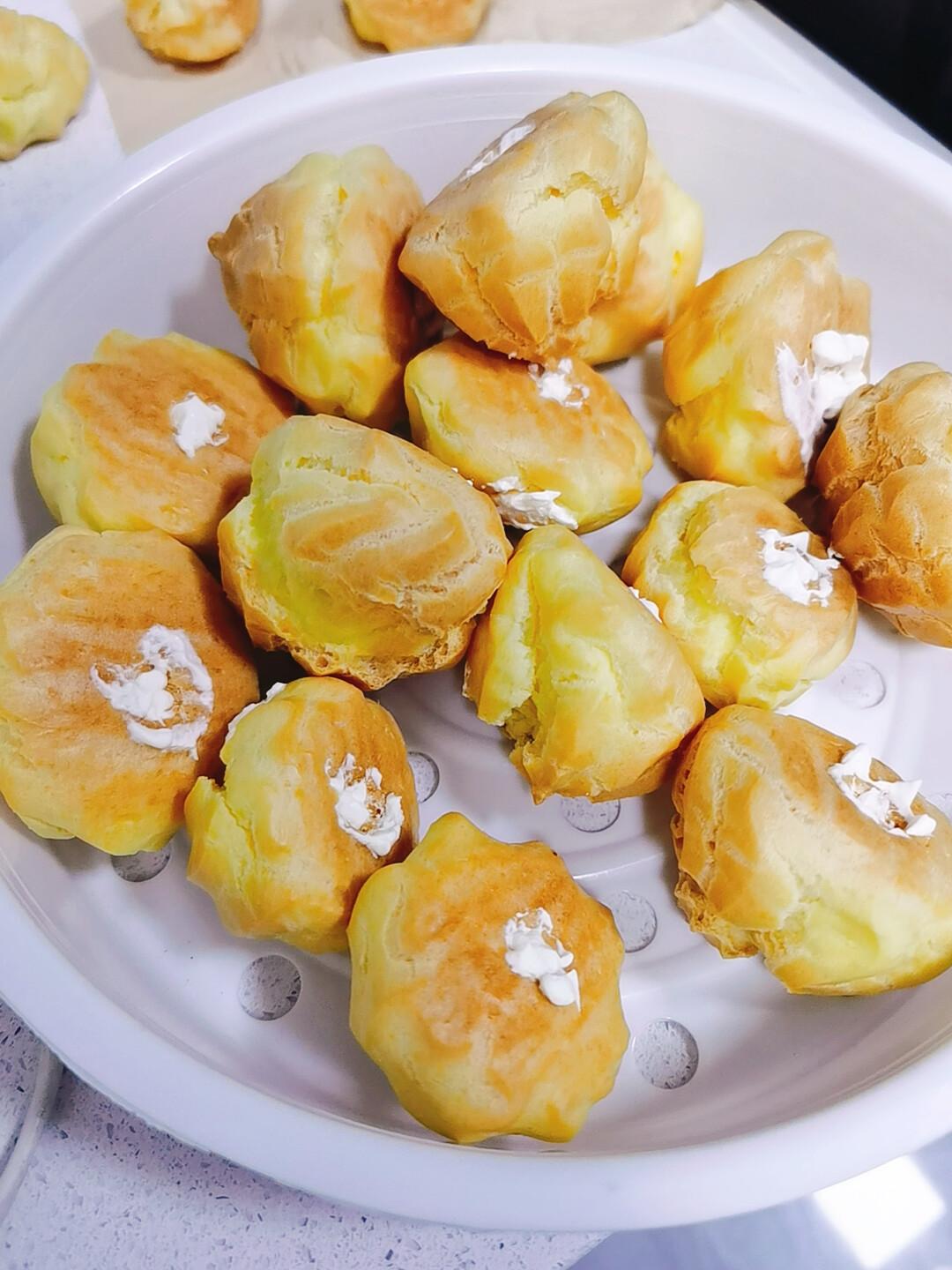 奶油小泡芙，容易做，成功率极高～