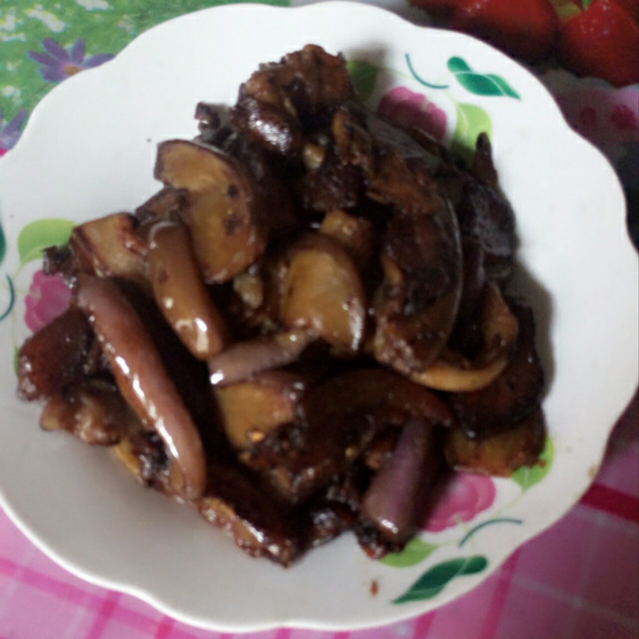 老丁的私房菜-油焖茄子
