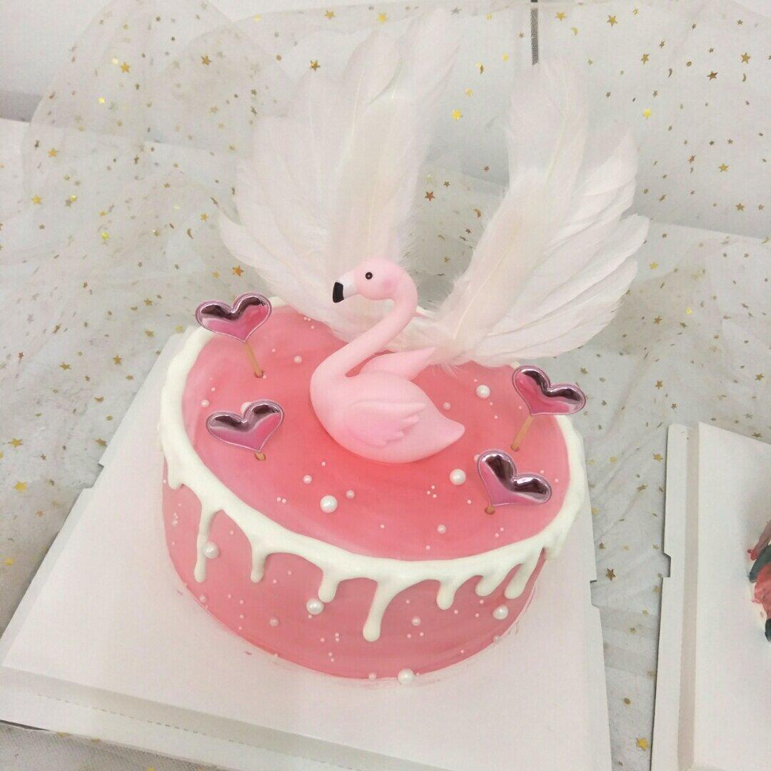 火烈鸟生日蛋糕