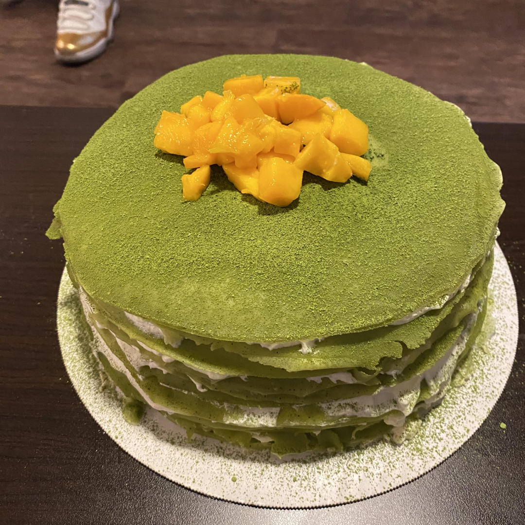 omber做的抹茶千层蛋糕