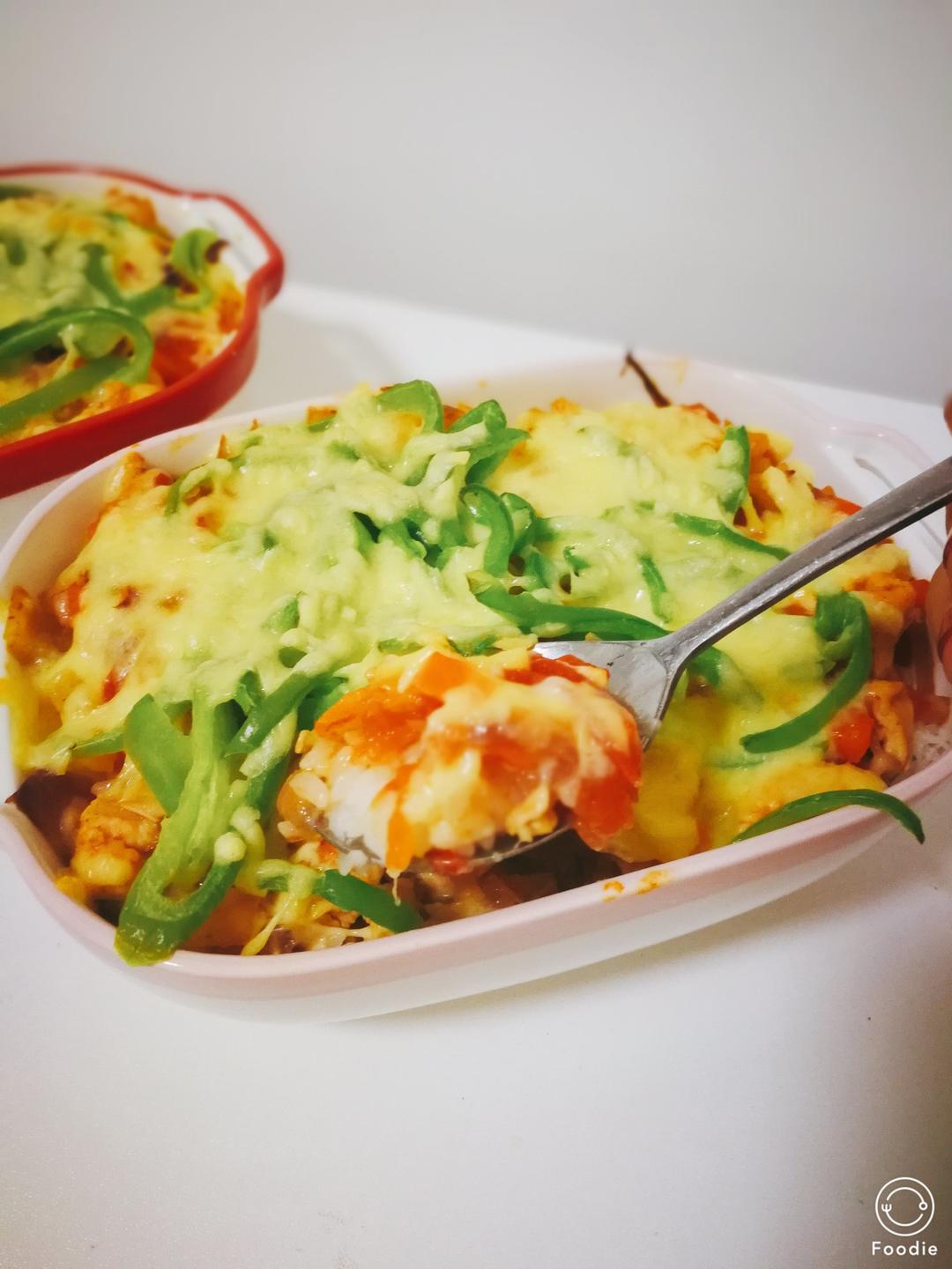 番茄鸡肉浓情焗饭【两人份】