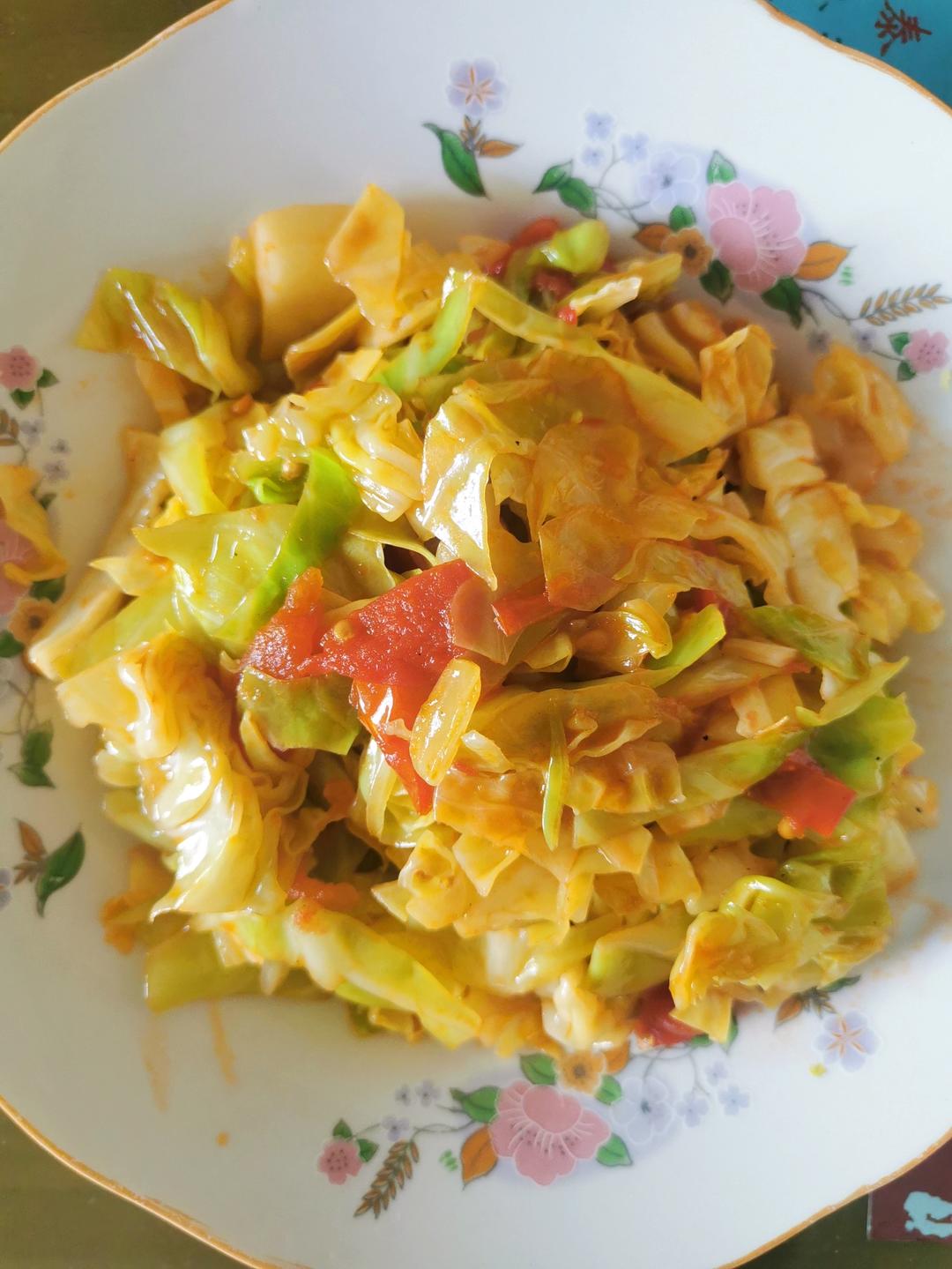 西红柿搭莲花菜