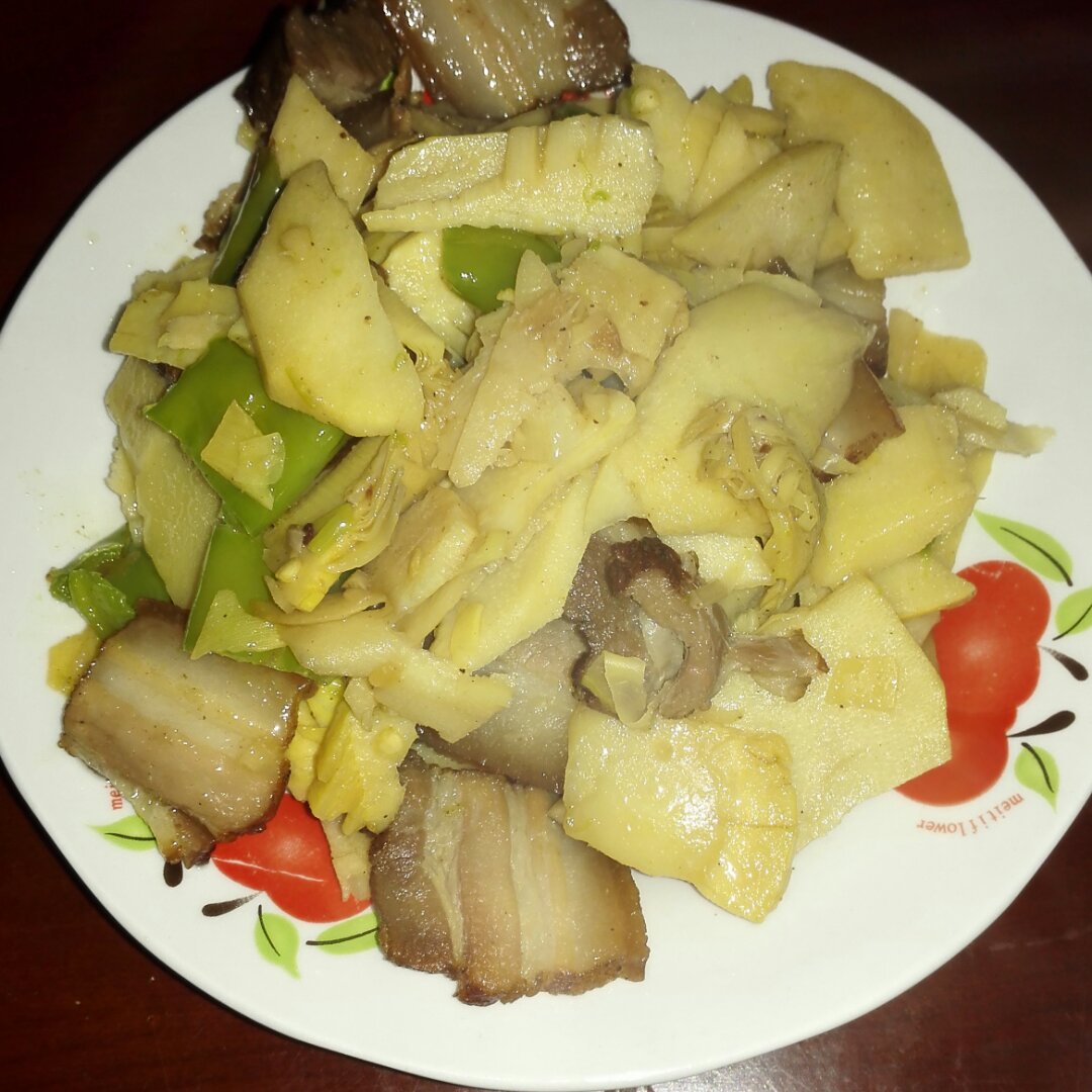 冬笋炒腊肉
