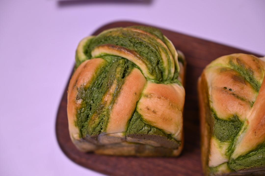 绿色心情---抹茶手撕小吐司