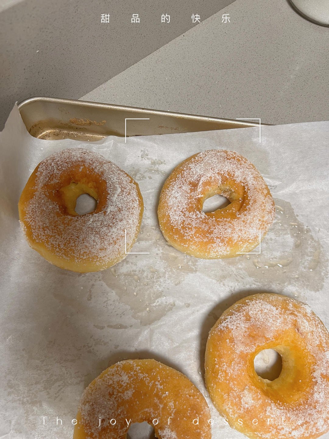 🍩超快手一小时低糖无需烤箱的甜甜圈（详细视频）