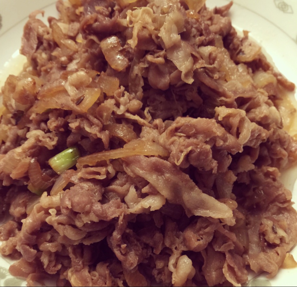 洋葱孜然羊肉片