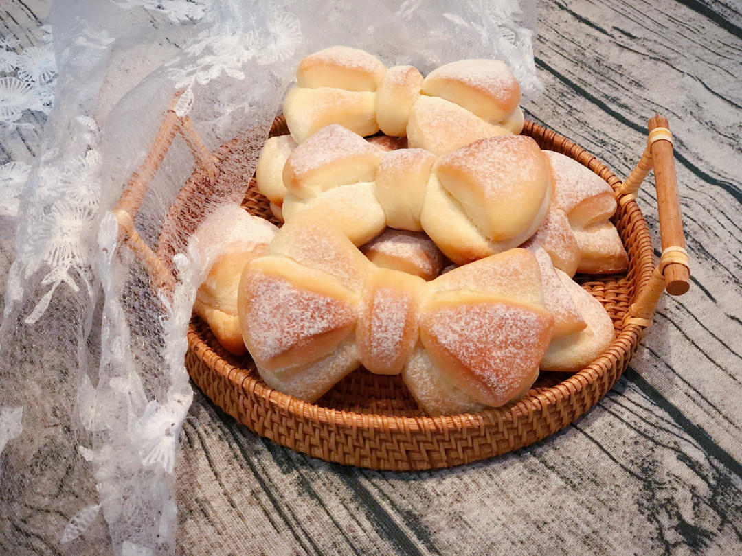 🎀新手友好—老阿姨的少女心蝴蝶结面包（多图详细）