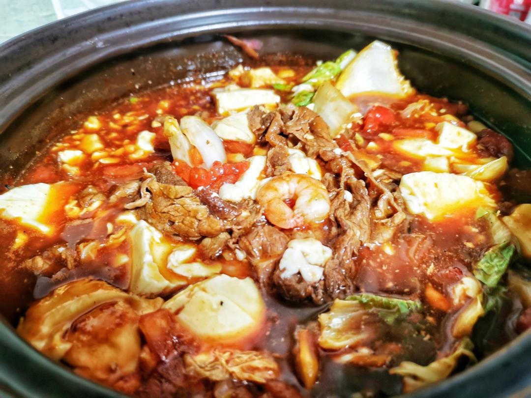 减脂版番茄肥牛豆腐煲