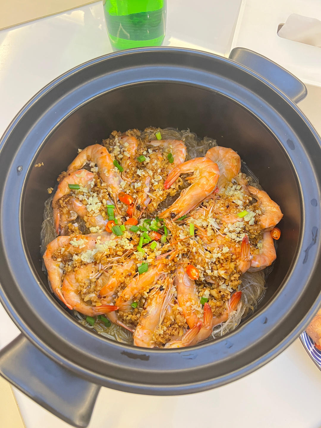 蒜蓉粉丝虾煲