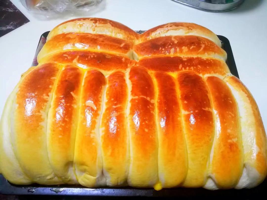 蜂蜜淡奶油面包#美味排包#