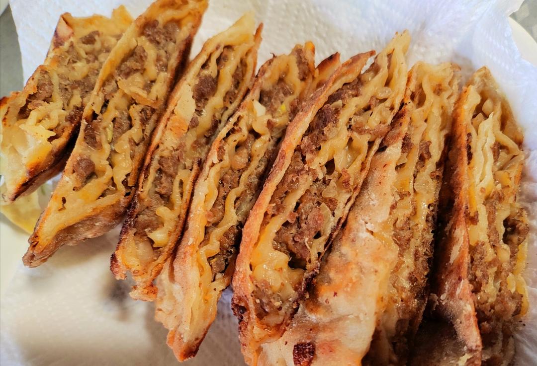 【千层牛肉饼】