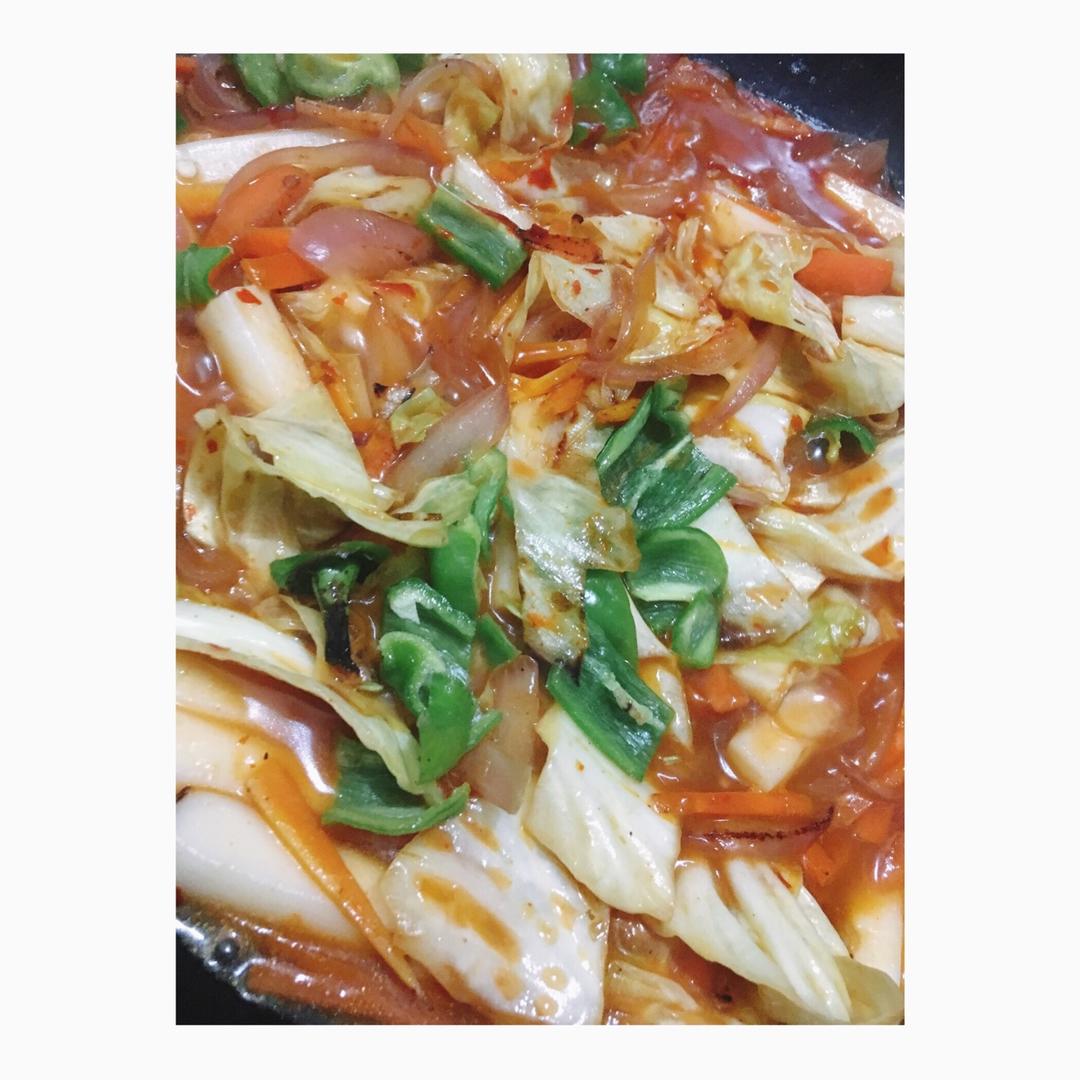 韩式辣炒年糕（or网红芝士套路之芝心年糕）
