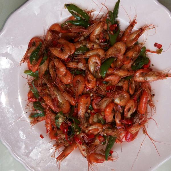青椒炒虾