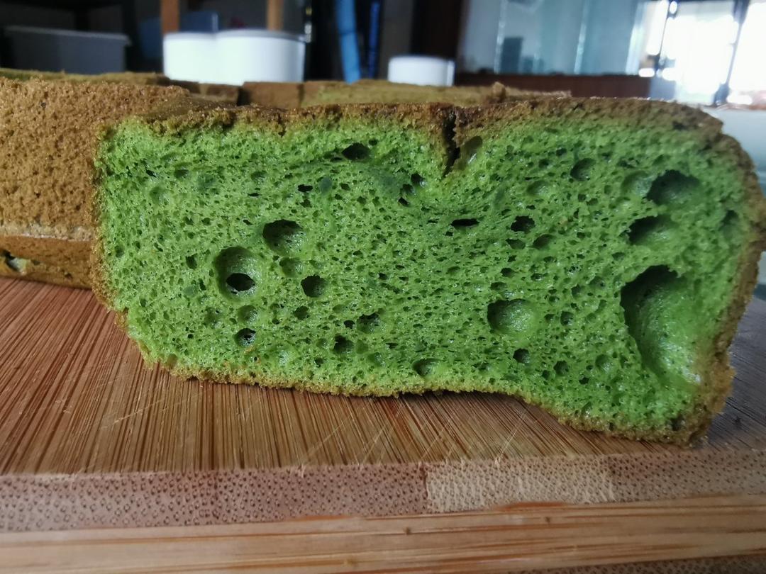 超高颜值的抹茶戚风蛋糕