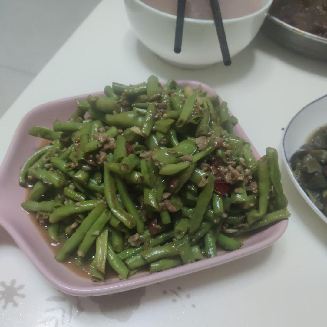 超下饭豇豆炒肉末