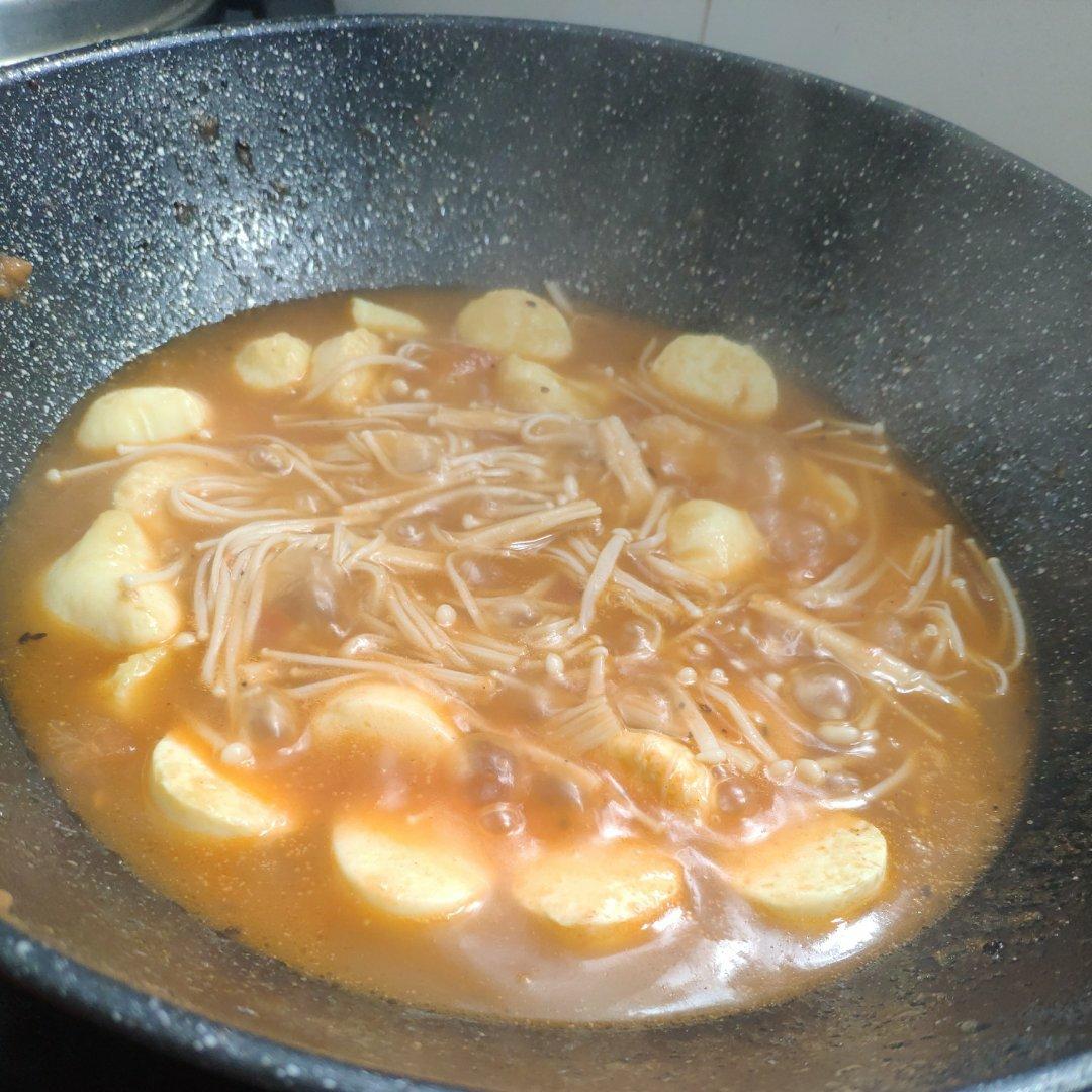 金针菇烧日本豆腐