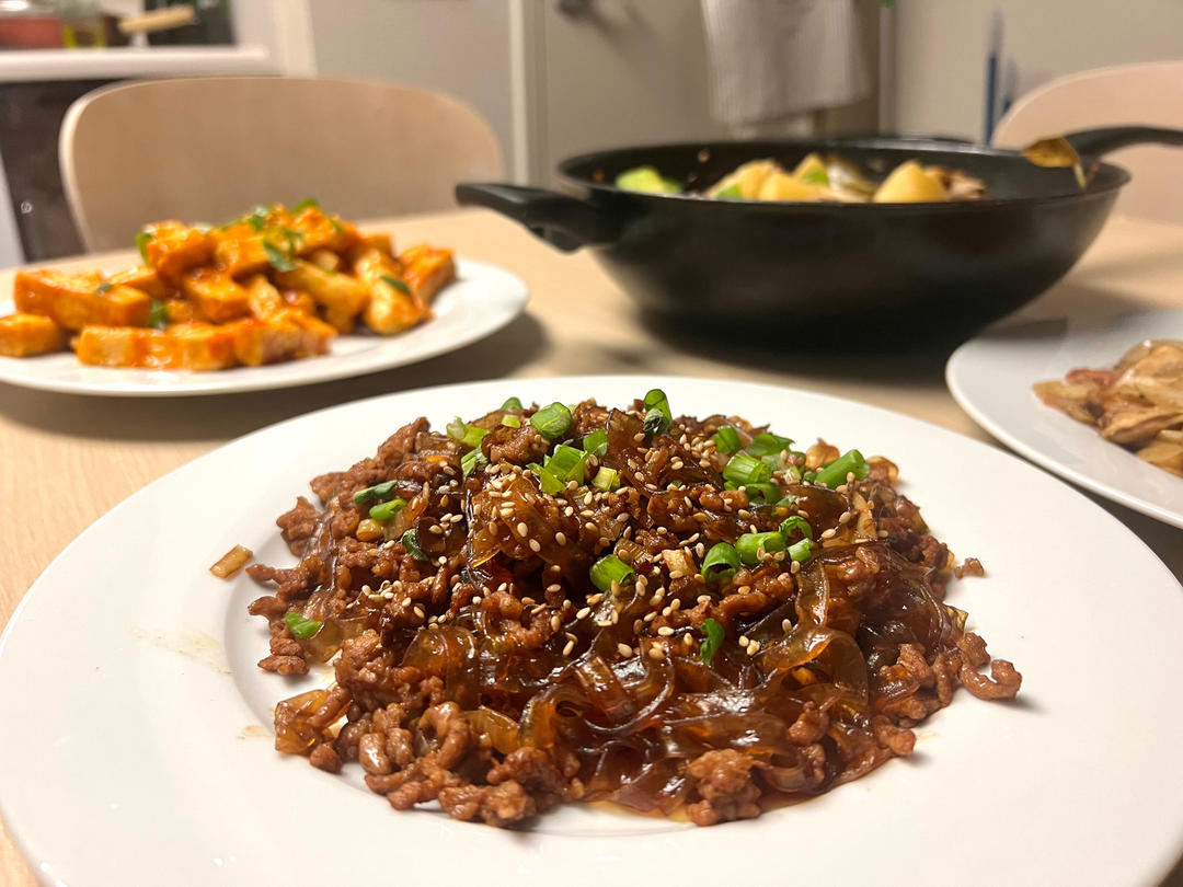 蚂蚁上树(肉末炒粉丝)超下饭‼️十分钟搞定