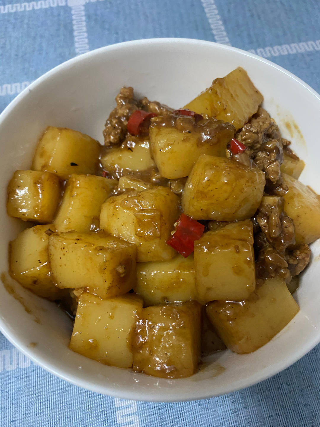 米豆腐肉沫煲