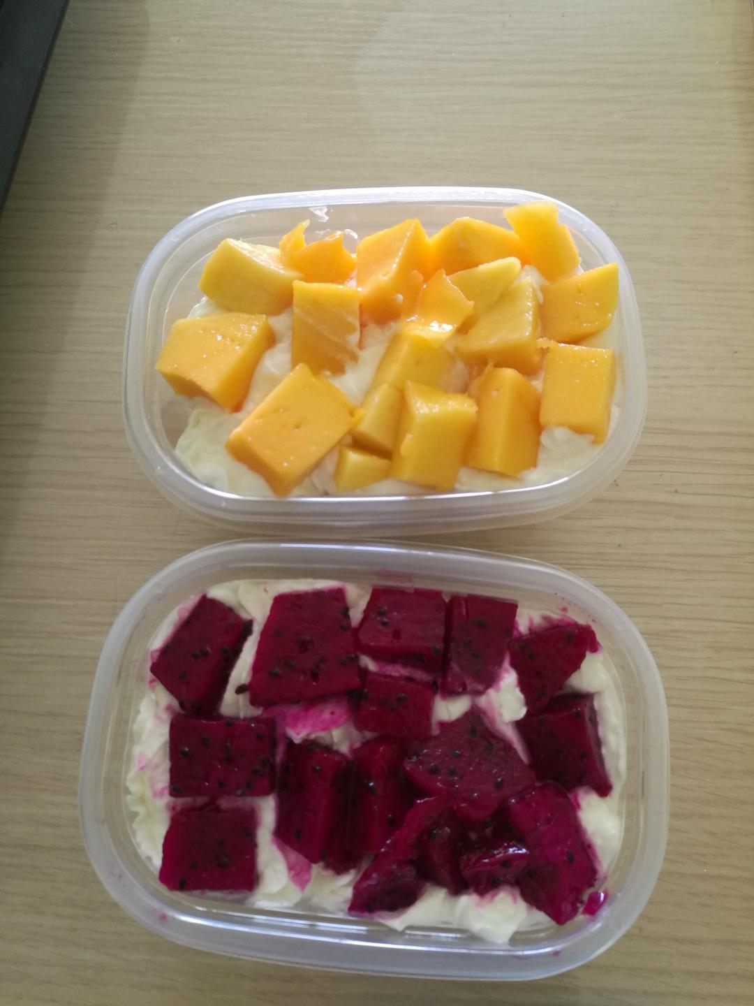 简单快手的便当饭盒水果盒子蛋糕