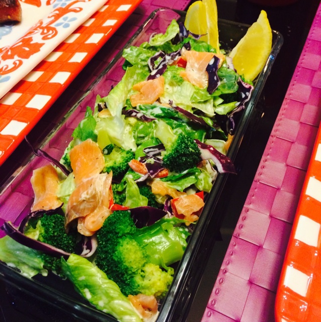 烟熏三文鱼沙拉