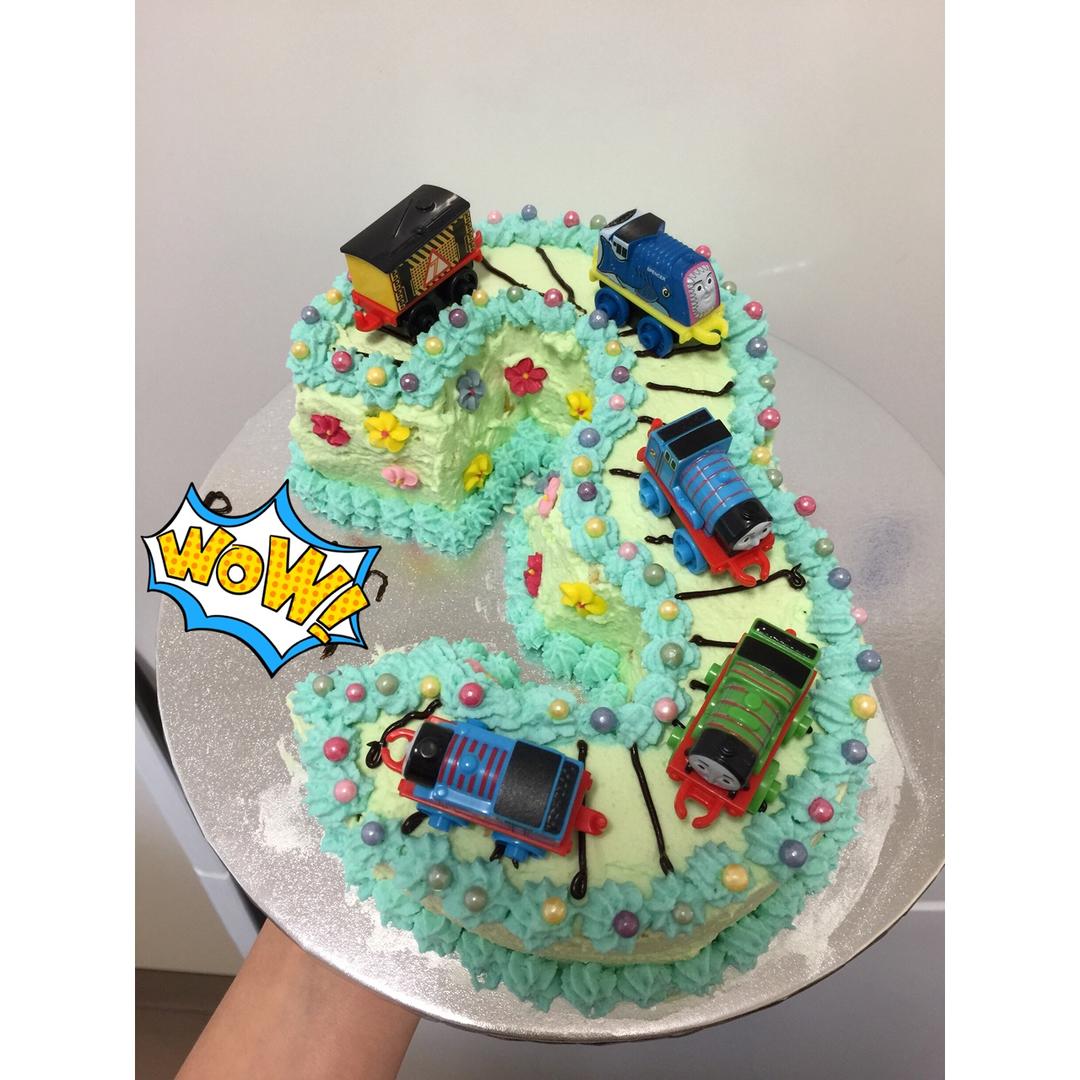 3岁创意数字生日蛋糕图片大全 Every Glance的3岁创意数字生日蛋糕图片