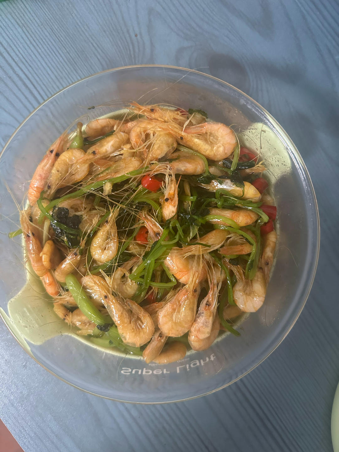 香菜炒小白虾🦐