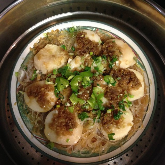 蒜蓉粉丝蒸扇贝