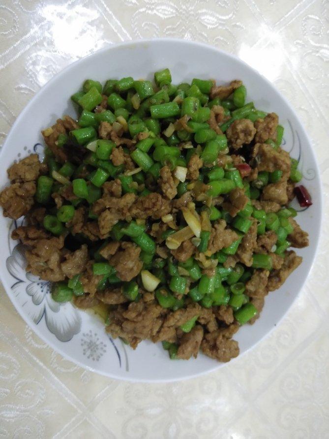 肉沫豆角下饭菜