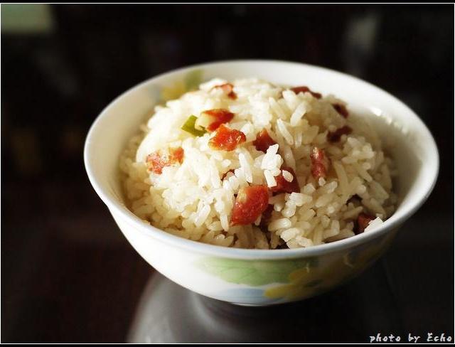 简易腊味饭的做法