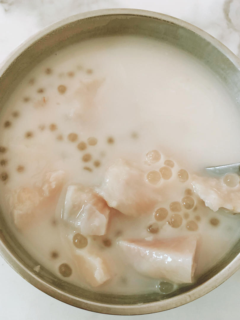 明天你好pexf做的招牌芋头西米露广东糖水