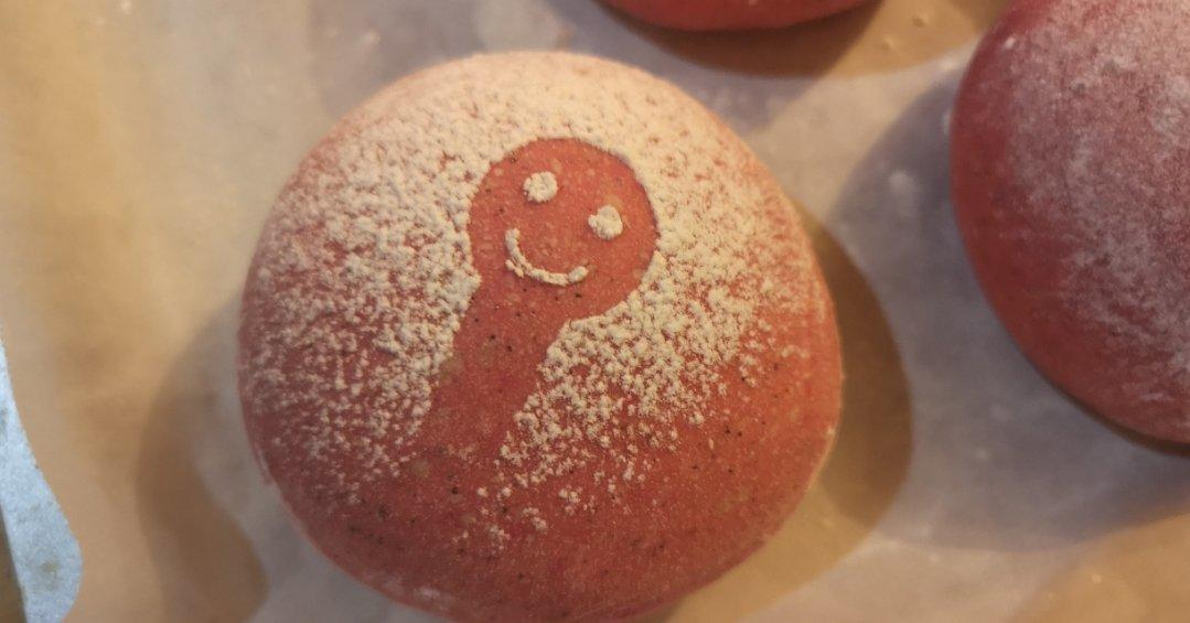 芝士火龙果面包（无色素）