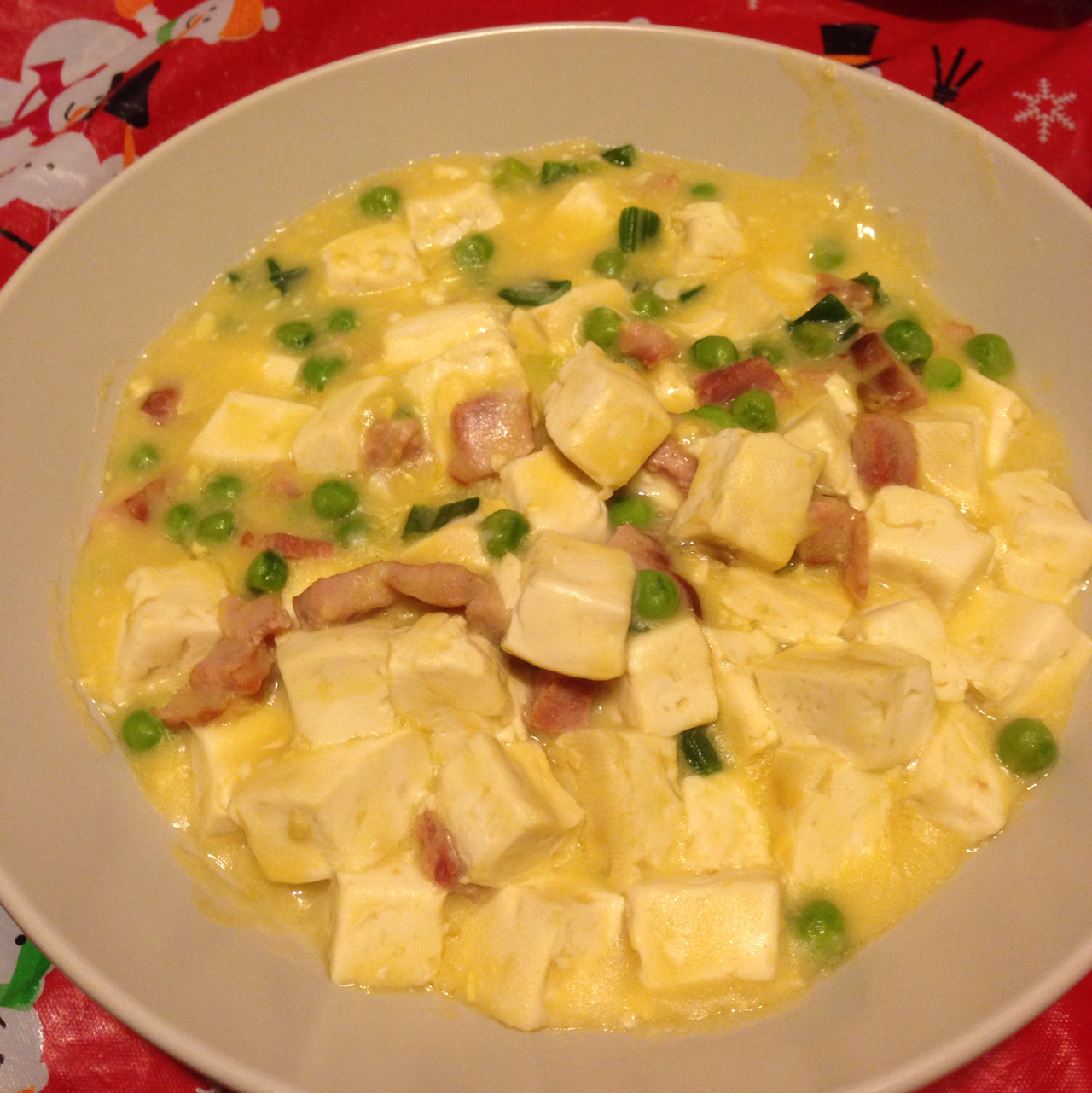 老丁的私房菜-蟹黄豆腐