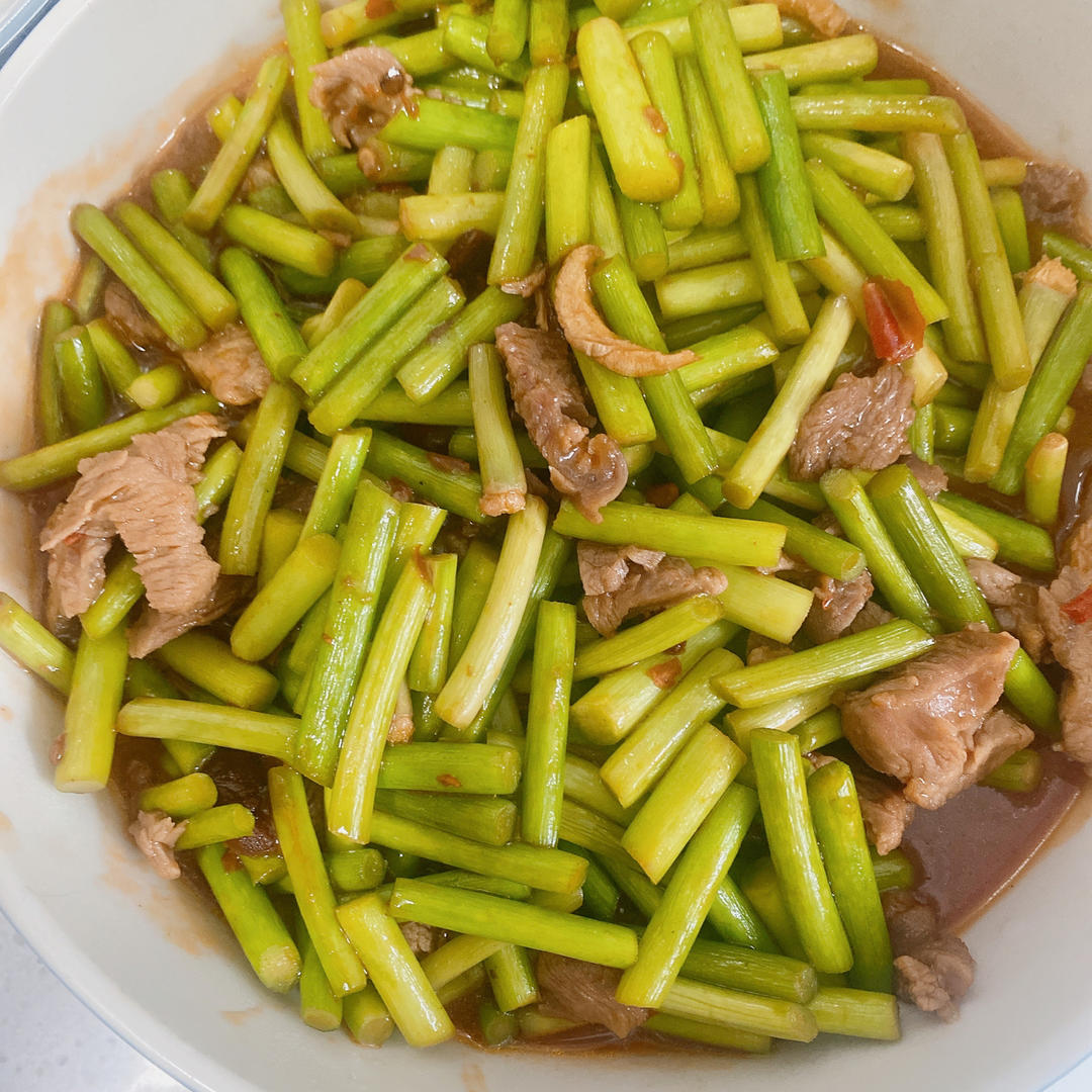 蒜薹炒肉丝