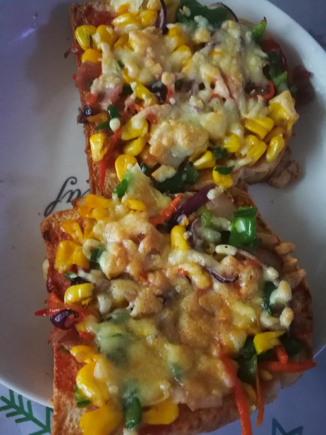 超好吃面包披萨🍕