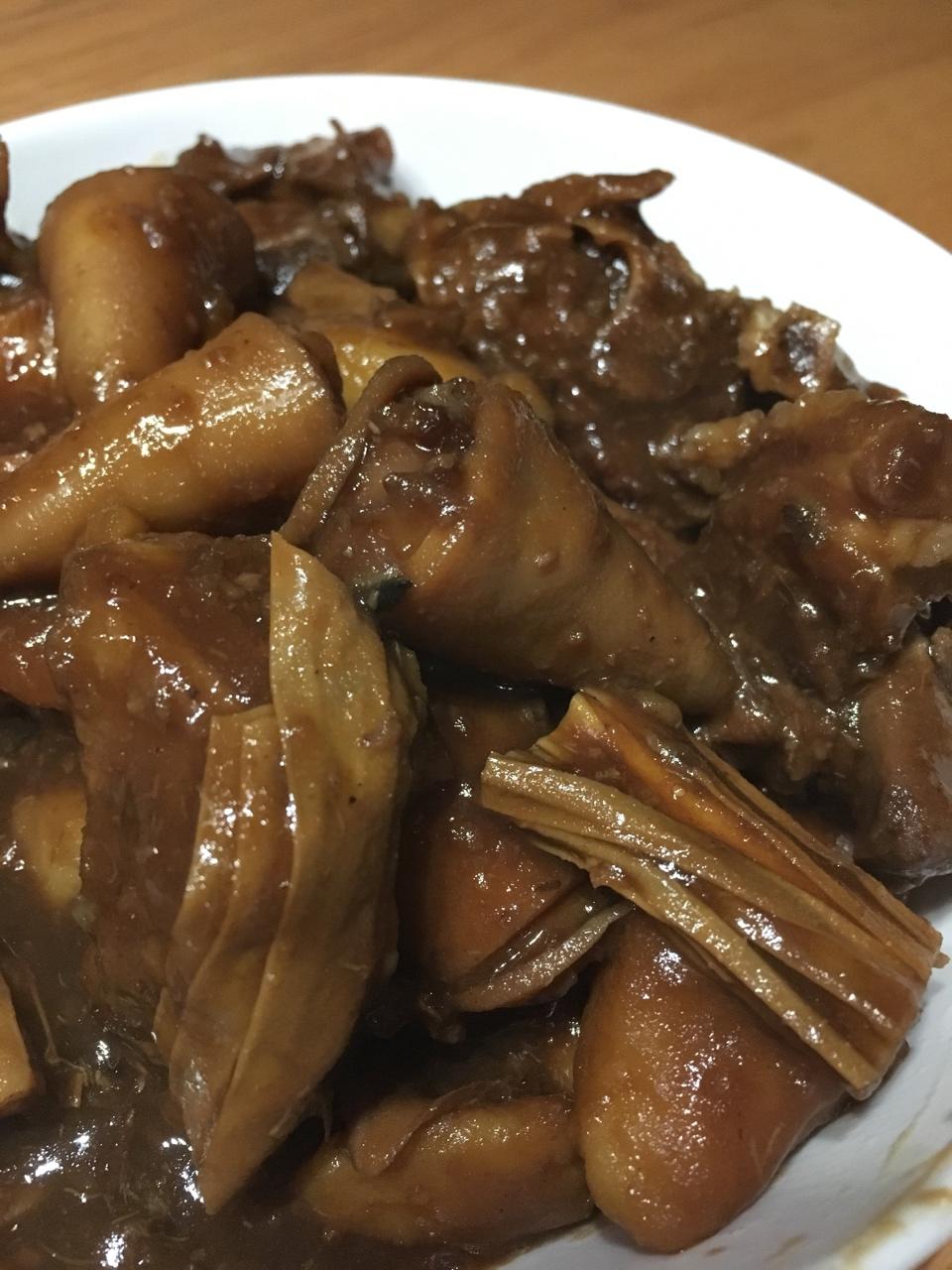 排骨烧鱿鱼