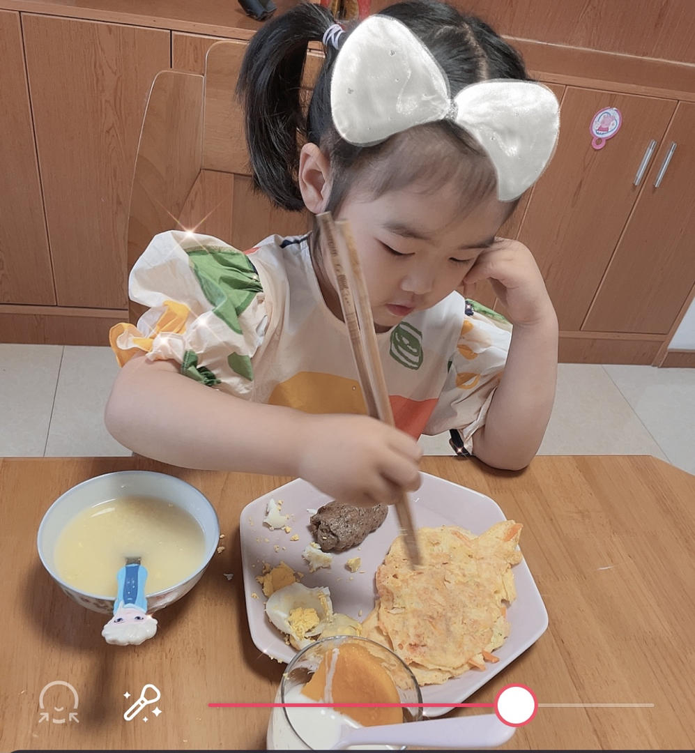 超简单胡萝卜包菜鸡蛋饼