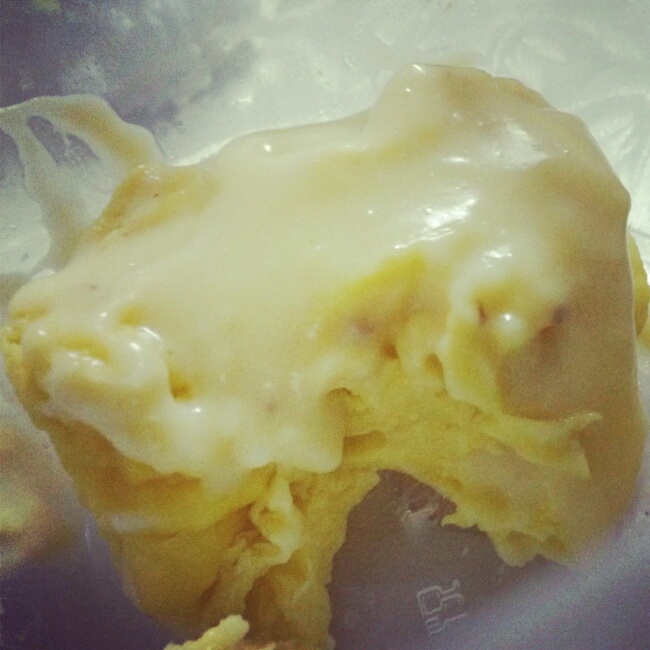 懒人食|1分钟微波炉柠檬酸奶小蛋糕（无油低脂版）