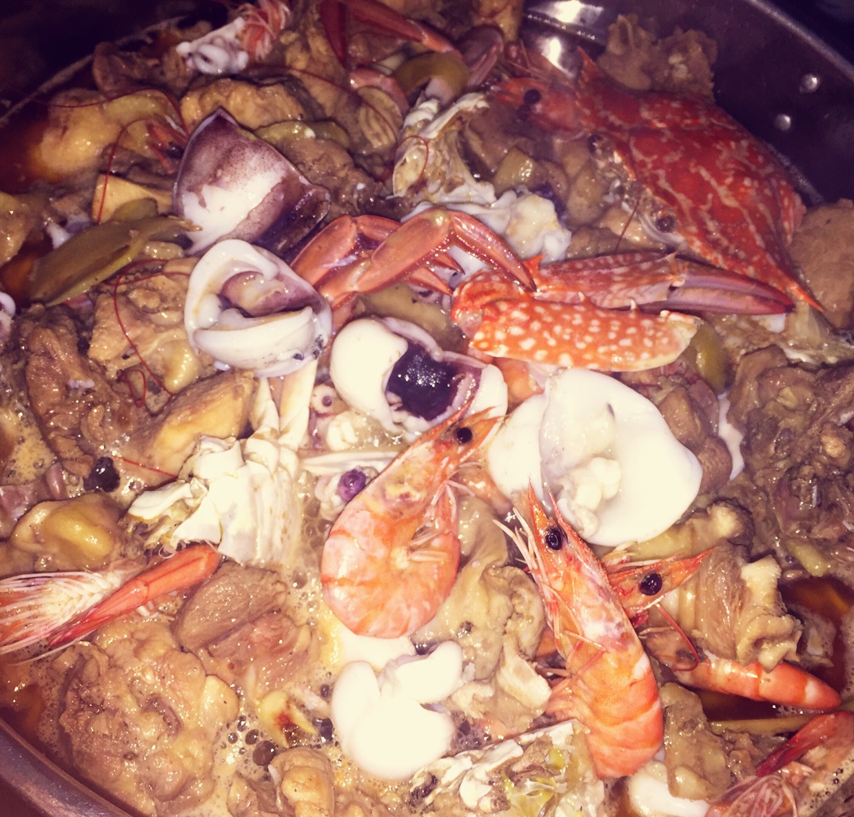 美味鸡煲蟹/鸡焖蟹煲